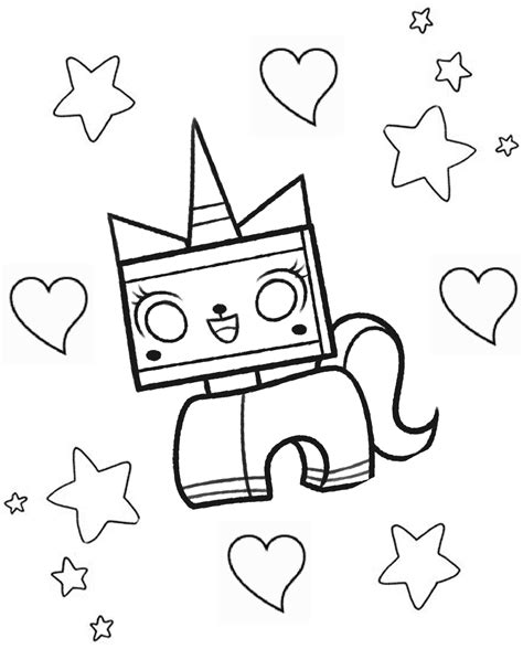 unikitty coloring book  coloring page