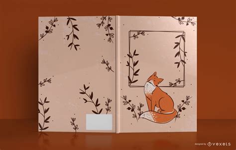 animal journal book cover design vector