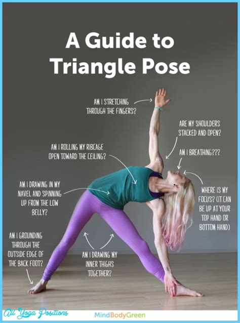 triangle yoga pose allyogapositionscom