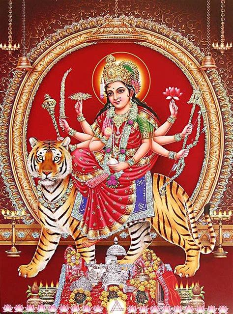 goddess bhagawati poster  glitter