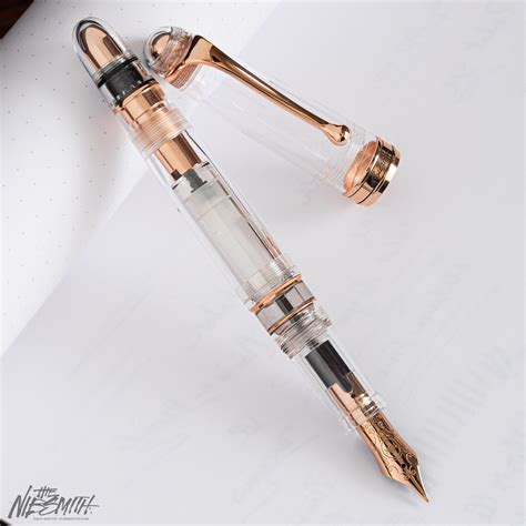 aurora  rose gold demonstrator limited edition fountain
