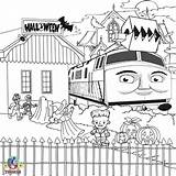 Coloring Pages Train Diesel Printable Thomas Percy Halloween Color Print Kids Friends Engine Tank Lantern Jack Graphic Trick Treat Toys sketch template