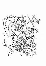Beast Beauty Coloring Funny Pages Kids Disney Children sketch template