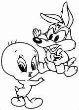 Looney Tunes Baby Coloring Pages Print Toons Color sketch template