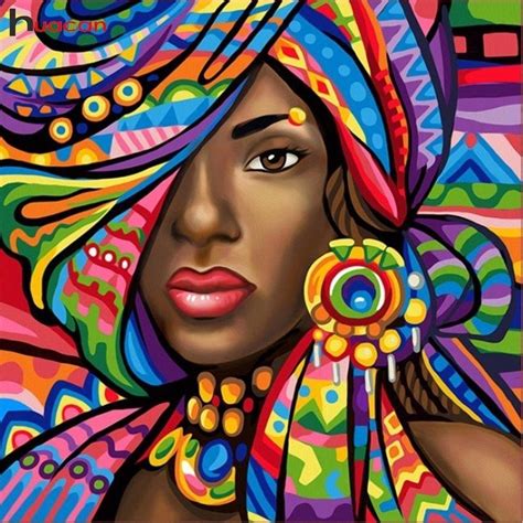 topmo diamond painting afrikaanse vrouw met kleurrijke stof xcm diamond bolcom