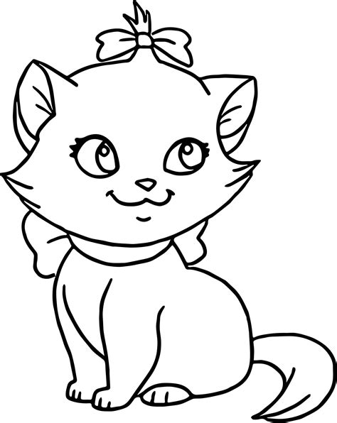 kitty cat drawing coloring pages coloring pages