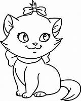 Kitten Coloriage Mignon Chaton Disegno Colorare Gatto Kitty Coloringhome Gatti Worksheets sketch template