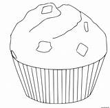 Coloriage Muffin Maternelle sketch template