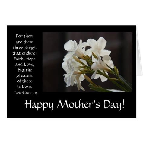 mothers day card floral bible verse  love greeting card zazzle