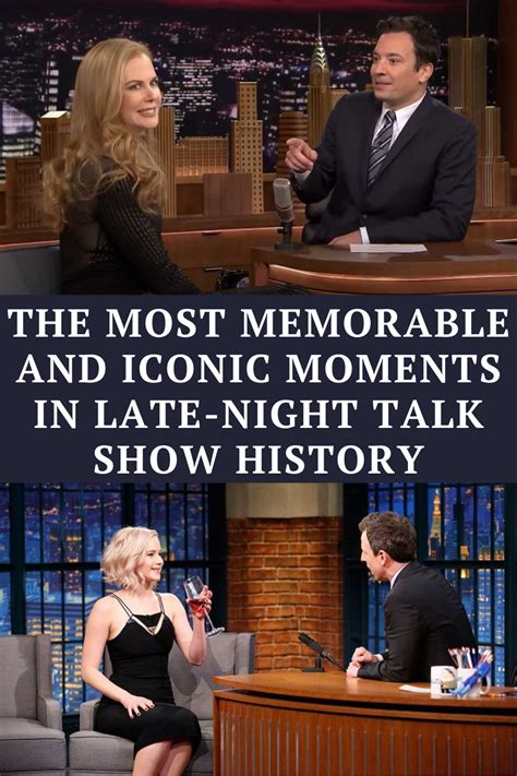 The Most Memorable And Iconic Moments In Late Night Talk Show History
