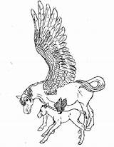 Pegasus Coloring Pages Unicorn Printable Kids Colouring Creative Informative Adult Son His Albanysinsanity sketch template
