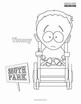 South Park Coloring Timmy Kenny Fun sketch template