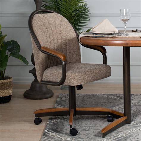 aw furniture casual dining barell swivel  tilt rolling dining chair