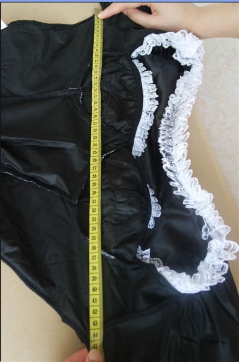 2021 s 6xl black satin and white lace fancy mini french maid dress