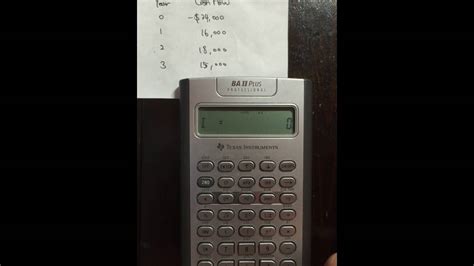 calculating npv  financial calculator youtube