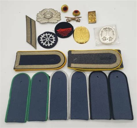 west german east german military insignia medals pin shoulder boards
