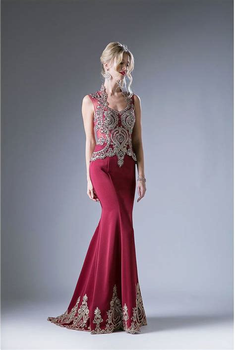 unique vintage burgundy red queen anne neckline modest gown formal bridesmaids dresses prom