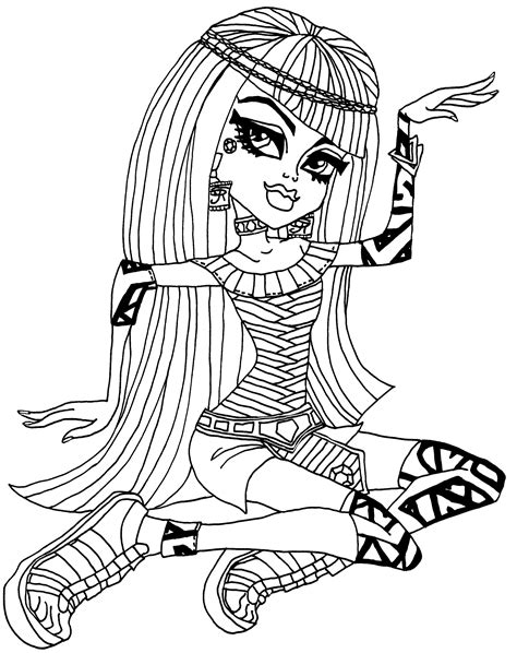 monster high coloring pages  color monster high kids coloring