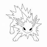 Jolteon Downloadable sketch template