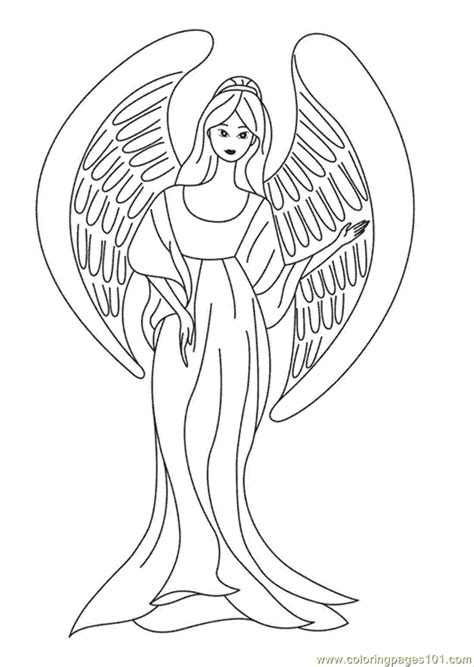 printable adult coloring page  angels coloring home