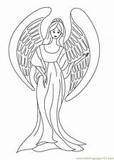 Angel Coloring Pages Printable Angels Adult Sheets Cute Kids Dark Fairy Drawing Wings Godmother Colouring Color Print Library Clipart Popular sketch template