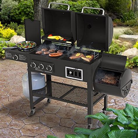 propane smoker grill combos choose  cook gas  woodcharcoal