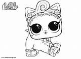 Lol Coloring Pages Pets Cat Kitty Royal Kids Printable Adults Color Print sketch template