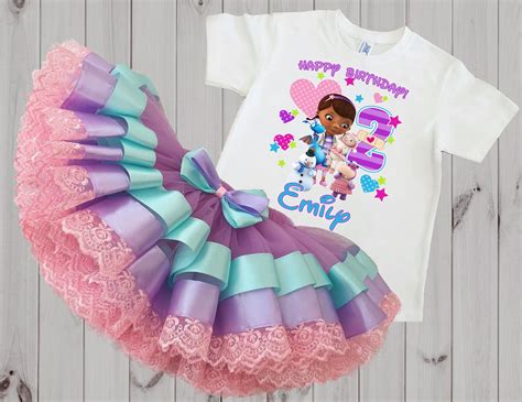 mcstuffins birthday tutu outfit  birthday outfit etsy