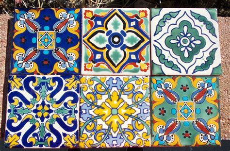 Sfoglia il nostro catalogo di mattonelle siciliane. MEXICAN TALAVERA POTTERY 4" tile Hand Painted Hand made
