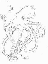 Octopus Colorir Polvos Polvo Imprimir sketch template