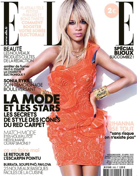 Rihanna On The Cover Of Elle France Bootymotiontv