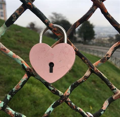 heart shaped lock paris aesthetic love locks paris