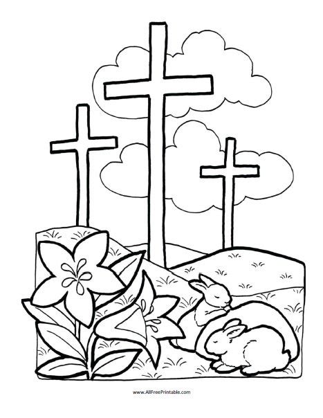 easter bible coloring page  printable