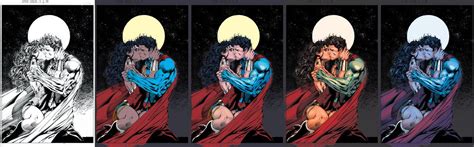 Wonder Woman Superman Coloring Steps Artist Comic Book