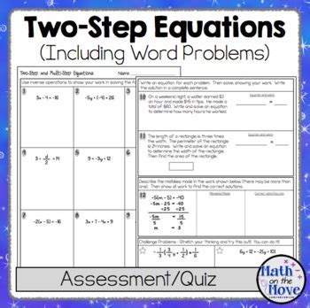 step equations word problems examples instantworksheet