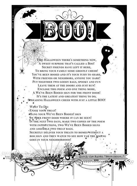 boo poem youve  booed dares cheer poems holidays halloween