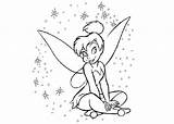 Tinkerbell Coloring Pages Disney sketch template