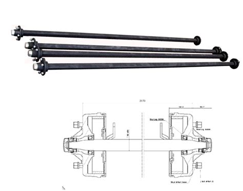 agricultural solid square beam axle