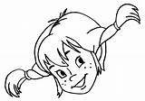 Pippi Longstocking Coloring Pages sketch template