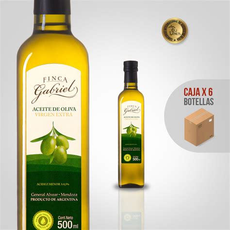 aceite de oliva extra virgen finca gabriel 500cc 6 botellas
