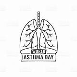 Asthma Coloring sketch template