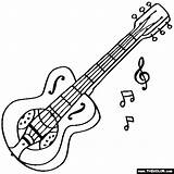 Guitar Dobro Coloring Pages Electric Drawing Outline Clipart Instruments Musical Color Dulcimer Resonator Easy Thecolor Draw Clipartmag Gibson Getdrawings Template sketch template