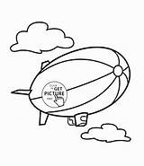 Coloring Blimp Pages Getcolorings Kids Transportation Brigantine Printable Choose Board Wuppsy sketch template