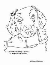 Pages Coloring Service Dog Getcolorings sketch template