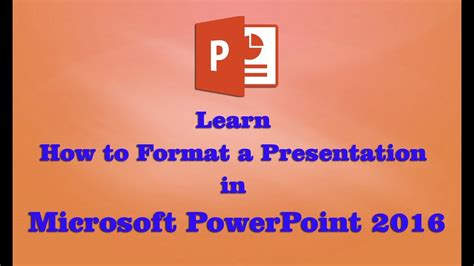 learn   format    microsoft powerpoint  youtube