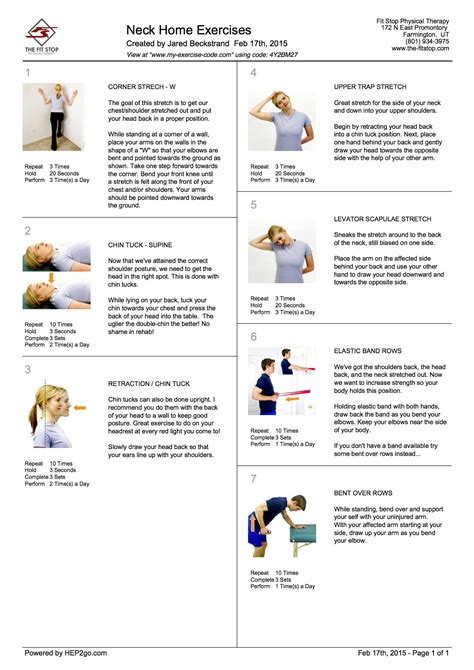 feel   series home exercises  treat neck pain part