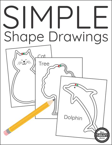 simple shape drawings  therapy source