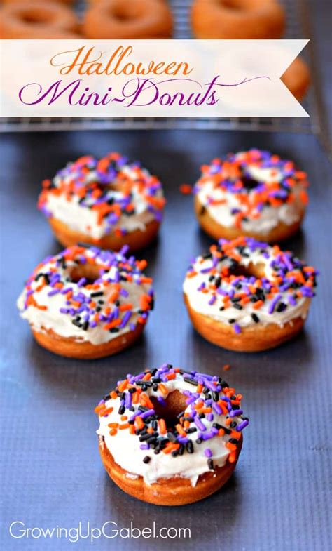 halloween mini donuts