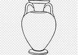 Vase Coloring Pottery Monochrome Pngegg Griechenland Keywords sketch template