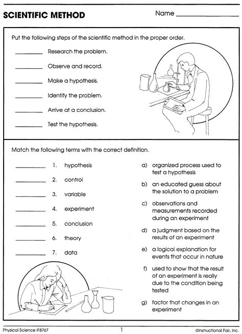 grade science worksheets  answer key